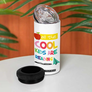 Teacher 4 in 1 Can Cooler Tumbler All The Cool Kids Are Reading TB10 Print Your Wear