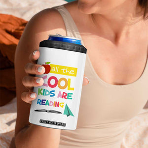 Teacher 4 in 1 Can Cooler Tumbler All The Cool Kids Are Reading TB10 Print Your Wear