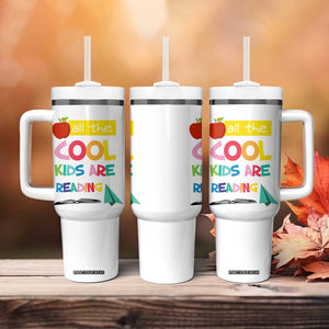 Teacher Tumbler With Handle All The Cool Kids Are Reading TB10 Print Your Wear