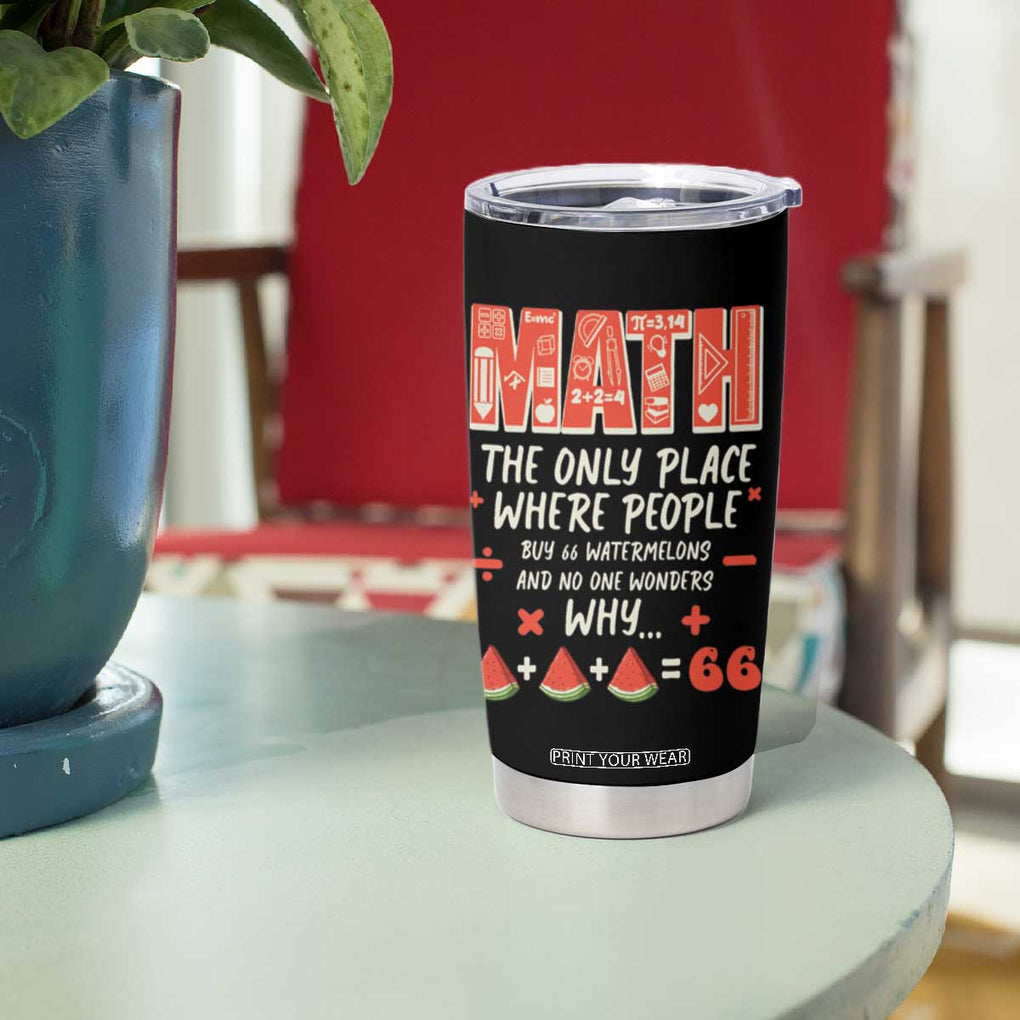 Funny Math Teacher Joke Tumbler Cup Back to School TB10 Print Your Wear