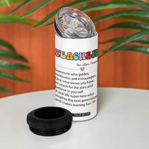 Heartwarming Teacher Gift 4 in 1 Can Cooler Tumbler Thank You For Helping Little Minds Grow TB10 Print Your Wear