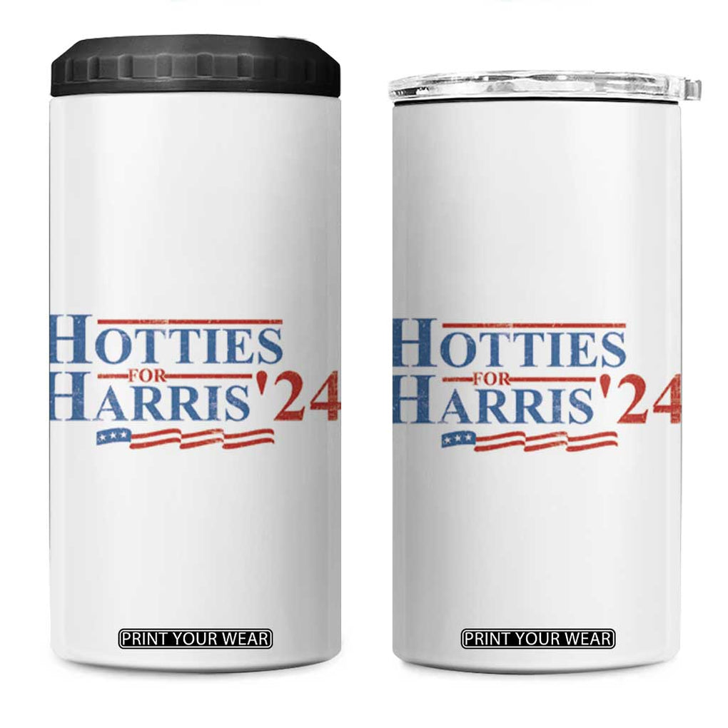 Kamala 2024 4 in 1 Can Cooler Tumbler Hotties For Harris Madam President TB10 One Size: 16 oz White Print Your Wear