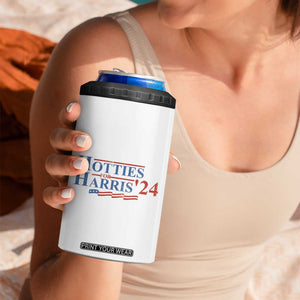 Kamala 2024 4 in 1 Can Cooler Tumbler Hotties For Harris Madam President TB10 Print Your Wear