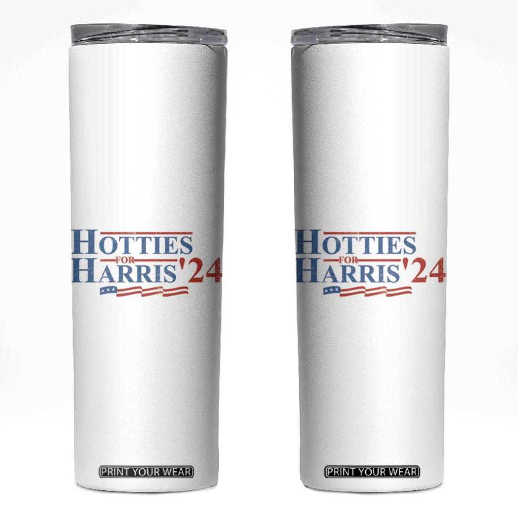 Kamala 2024 Skinny Tumbler Hotties For Harris Madam President TB10 White Print Your Wear