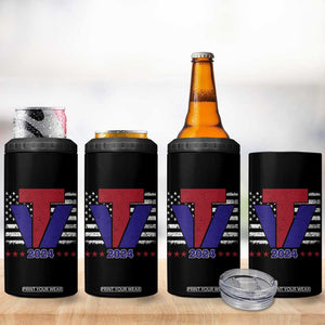 Trump Vance 2024 Presidential Election 4 in 1 Can Cooler Tumbler American Flag TB10 Print Your Wear