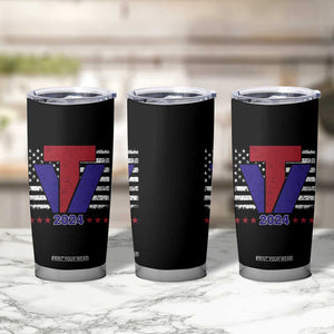 Trump Vance 2024 Presidential Election Tumbler Cup American Flag TB10 Print Your Wear