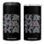 Harris 2024 Election 4 in 1 Can Cooler Tumbler Kamala Vintage Floral Feminine TB10 One Size: 16 oz Black Print Your Wear