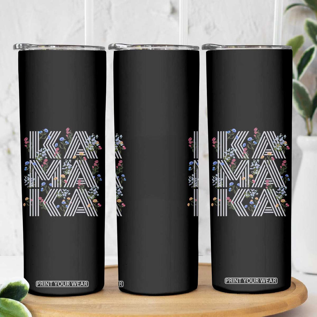 Harris 2024 Election Skinny Tumbler Kamala Vintage Floral Feminine TB10 Print Your Wear