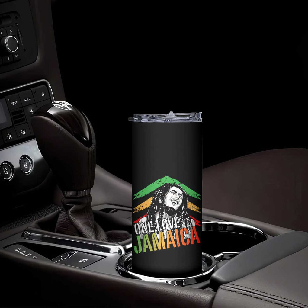 Rasta Reggae Music Marley Skinny Tumbler One Love Jamaica Peace Rastafari Roots TB10 Print Your Wear