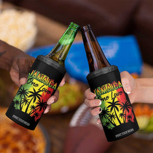 Jamaican Pride 4 in 1 Can Cooler Tumbler One Love Jamaica Peace Sunset Travel Vacation Souvenir TB10 Print Your Wear