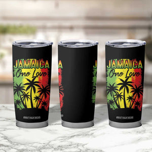 Jamaican Pride Tumbler Cup One Love Jamaica Peace Sunset Travel Vacation Souvenir TB10 Print Your Wear