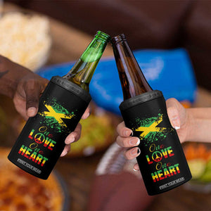 Roots Rock Reggae 4 in 1 Can Cooler Tumbler One Love One Heart Marley Peace Rastafari TB10 Print Your Wear