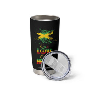 Roots Rock Reggae Tumbler Cup One Love One Heart Marley Peace Rastafari TB10 Print Your Wear