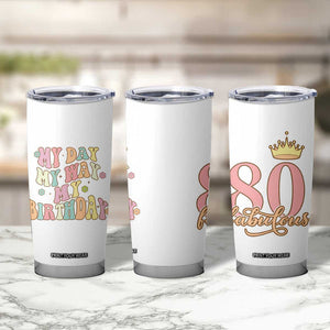 Funny 80th Birthday Gift Idea Tumbler Cup Women Mom Grandma Turning 80 Gifts for Her TB10 Print Your Wear