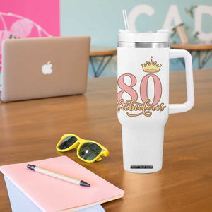 Funny 80th Birthday Gift Idea Tumbler With Handle Women Mom Grandma Turning 80 Gifts for Her TB10 Print Your Wear