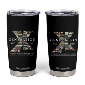 Gen X Generation Tumbler Cup 80's rock bands cassette tape TB10 Black Print Your Wear