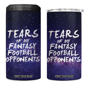 Funny American Football 4 in 1 Can Cooler Tumbler Tears of My Fantasy Football Opponents Coffee Cup TB10 One Size: 16 oz Galaxy Print Your Wear