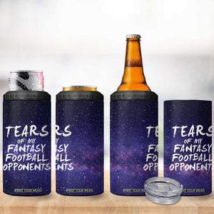 Funny American Football 4 in 1 Can Cooler Tumbler Tears of My Fantasy Football Opponents Coffee Cup TB10 Print Your Wear