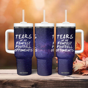 Funny American Football Tumbler With Handle Tears of My Fantasy Football Opponents Coffee Cup TB10 Print Your Wear