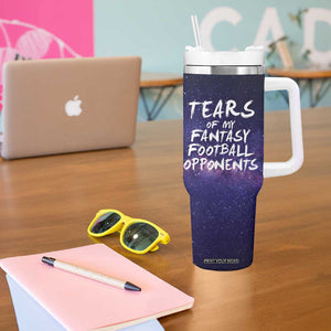 Funny American Football Tumbler With Handle Tears of My Fantasy Football Opponents Coffee Cup TB10 Print Your Wear