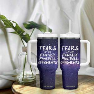 Funny American Football Tumbler With Handle Tears of My Fantasy Football Opponents Coffee Cup TB10 Print Your Wear