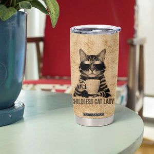 President Kamala Harris 2024 Tumbler Cup Vintage Coffee Cat Childless Cat Lady TB10 Print Your Wear