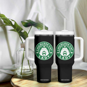 President Kamala Harris 2024 Tumbler With Handle Funny Coffee Cat Childless Cat Lady TB10 Print Your Wear