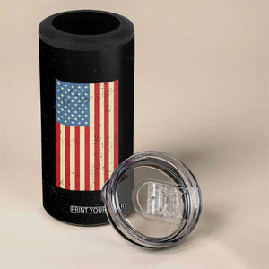 Peace LGBT LGBTQ Kamala Harris Walz 2024 4 in 1 Can Cooler Tumbler Unity Over Division USA Flag Feminist Rainbow Gay Pride Equal Rights TB10 Print Your Wear