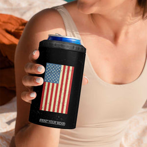 Peace LGBT LGBTQ Kamala Harris Walz 2024 4 in 1 Can Cooler Tumbler Unity Over Division USA Flag Feminist Rainbow Gay Pride Equal Rights TB10 Print Your Wear