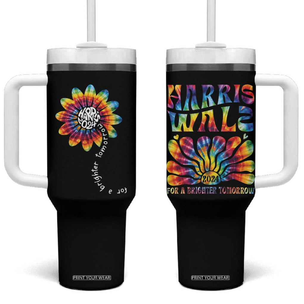 Kamala Harris Walz 2024 For The People Tumbler With Handle LGBT LGBTQ Pride Democrat Gifts TB10 One Size: 40 oz Black Print Your Wear