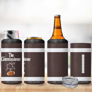 Fantasy Football Commissioner Draft Party Commish FFL 4 in 1 Can Cooler Tumbler Sports Party Gifts TB10 Print Your Wear