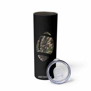 Fantasy Football Commissioner Draft Party Commish FFL Skinny Tumbler Man Myth Legend Camouflage Gift TB10 Print Your Wear