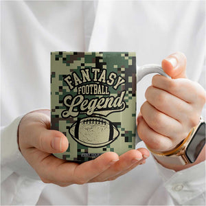 Fantasy Football Legend Coffee Mug Camo American Flag TB10 Print Your Wear