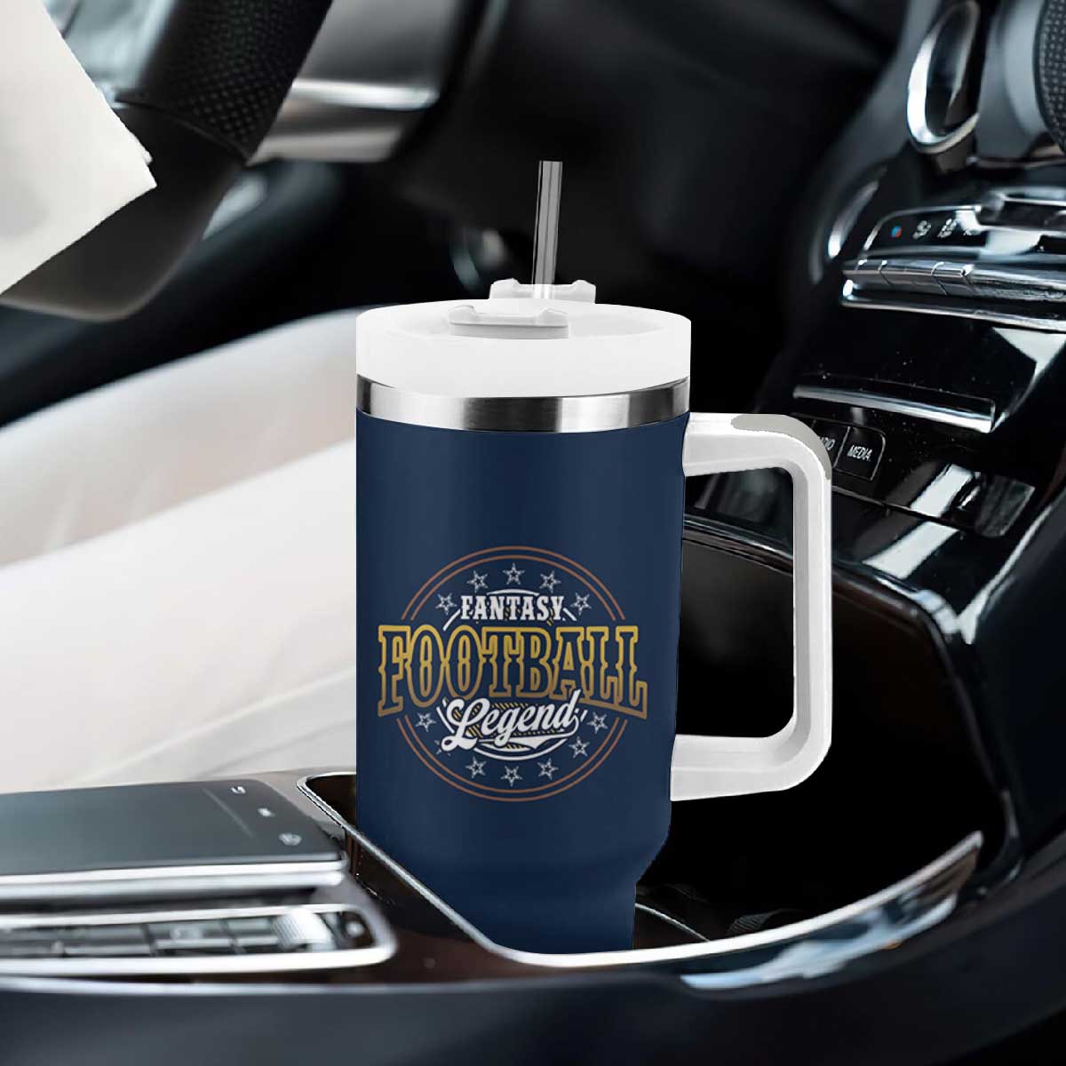 Fantasy Football Legend Tumbler With Handle Funny Draft Party TB10 Print Your Wear