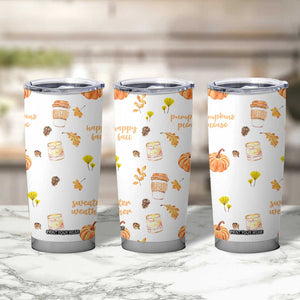 Pumpkin Season Fall Gift Tumbler Cup Autumn Travel Cup For Thanksgiving TB10 Print Your Wear