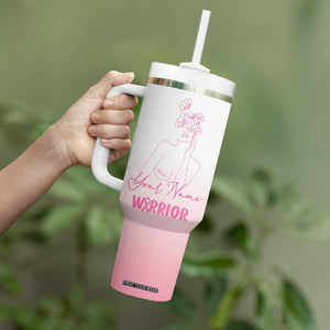 Personalized Breast Cancer Survivor Tumbler With Handle Custom Name Pink Ribbon Chemo Care TB10 Print Your Wear