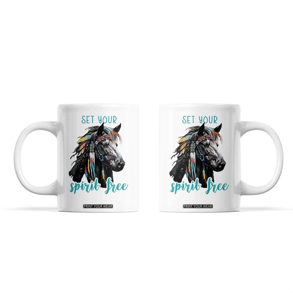 Horse Lovers Coffee Mug Cowgirl Cowboy Equestrian Gifts TB10 White Print Your Wear