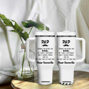 Funny Dad Gifts Tumbler With Handle Thanks For Being My Dad TB10 Print Your Wear