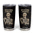 Funny Halloween Iced Coffee Tumbler Cup Skeleton Drinking Coffee Coffee Caffeine Lover Coffee Brewer Staying Awake TB10 Black Print Your Wear