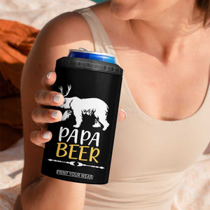 Gifts For Dad Father's Day 4 in 1 Can Cooler Tumbler Vintage Bear Deer Funny Beer Lovers American Flag TB10 Print Your Wear