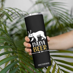 Gifts For Dad Father's Day Skinny Tumbler Vintage Bear Deer Funny Beer Lovers American Flag TB10 Print Your Wear