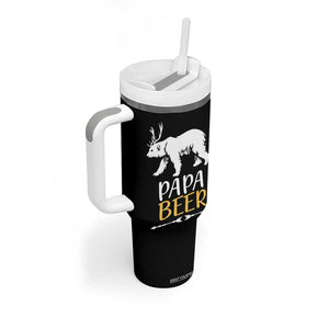 Gifts For Dad Father's Day Tumbler With Handle Vintage Bear Deer Funny Beer Lovers American Flag TB10 Print Your Wear