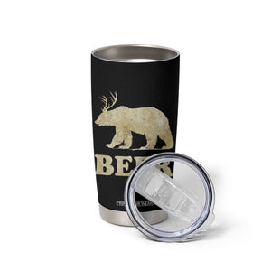 Funny Bear Beer Lovers Tumbler Cup Camo American Flag Hunting Gifts Men Dad Grandpa TB10 Print Your Wear