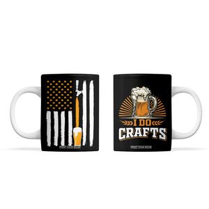 Craft Beer Coffee Mug Vintage I Do Crafts Home Brew American Flag TB10 Black Print Your Wear