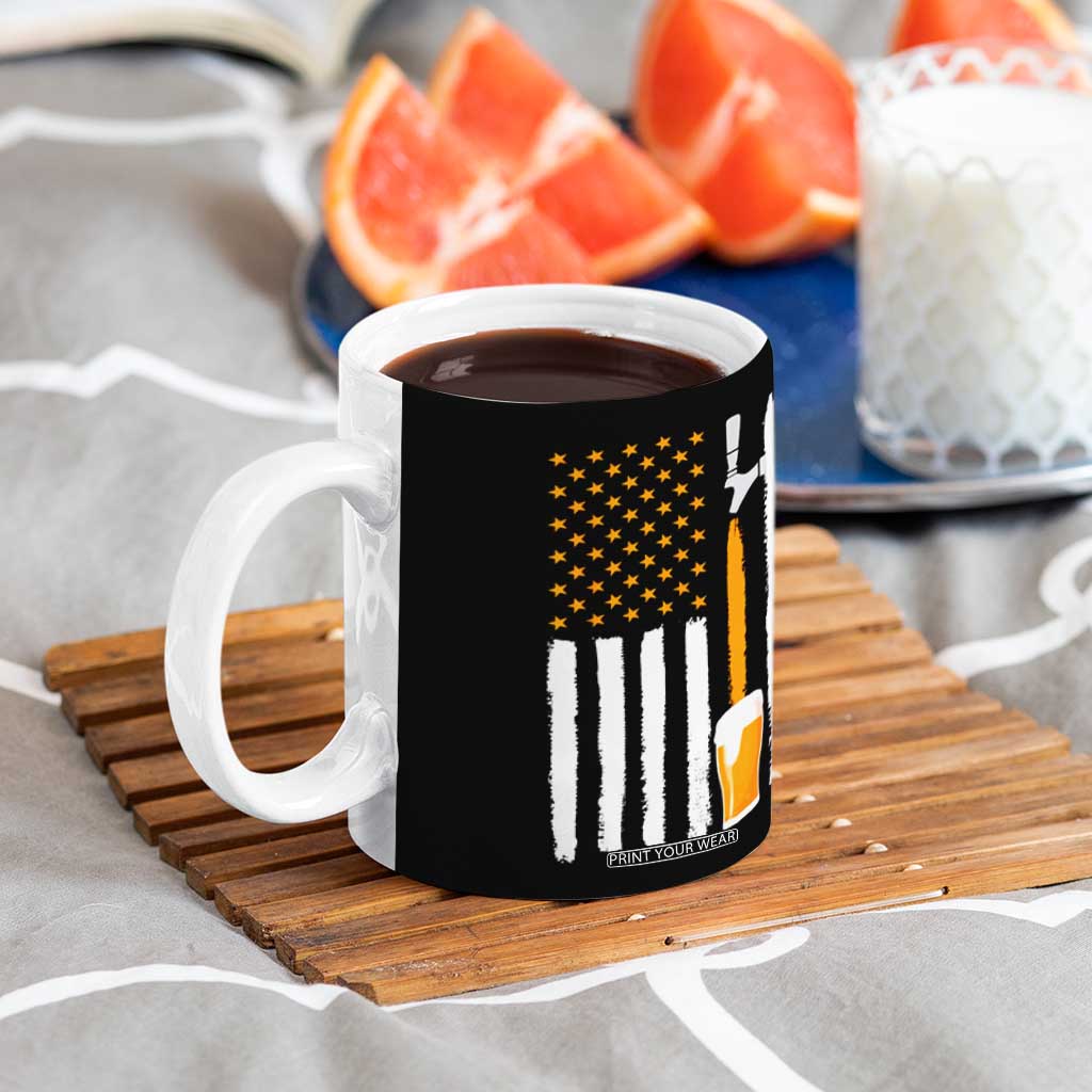 Craft Beer Coffee Mug Vintage I Do Crafts Home Brew American Flag TB10 Print Your Wear