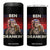 Funny 4th July Beer Lovers 4 in 1 Can Cooler Tumbler Ben Drankin Drinking Patriotic TB10 One Size: 16 oz Black Print Your Wear