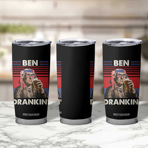 Funny 4th July Beer Lovers Tumbler Cup Ben Drankin Drinking Patriotic TB10 Print Your Wear