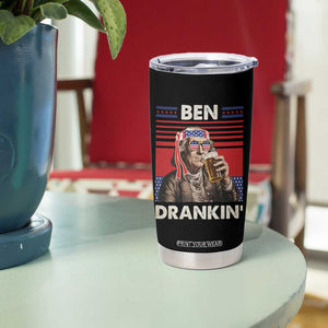 Funny 4th July Beer Lovers Tumbler Cup Ben Drankin Drinking Patriotic TB10 Print Your Wear