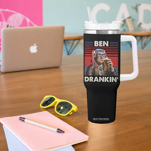 Funny 4th July Beer Lovers Tumbler With Handle Ben Drankin Drinking Patriotic TB10 Print Your Wear