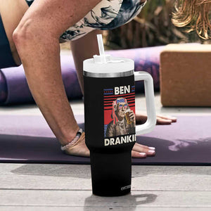 Funny 4th July Beer Lovers Tumbler With Handle Ben Drankin Drinking Patriotic TB10 Print Your Wear